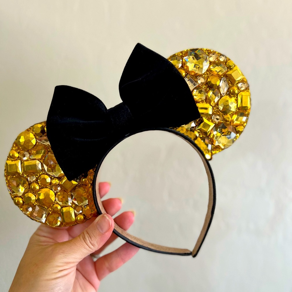 Gold jeweled Minnie ears Disney